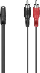 Hama RCA 3.5mm, 0.1m цена и информация | Кабели и провода | kaup24.ee