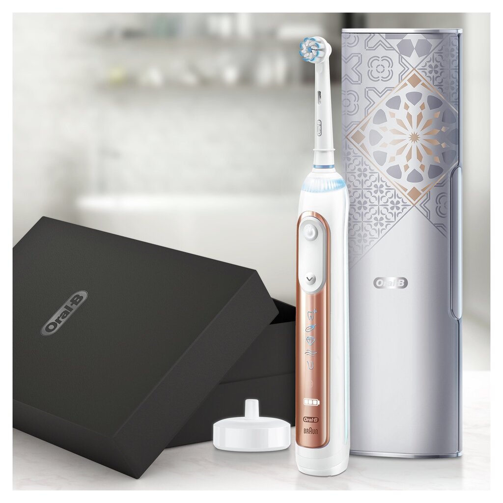 Elektriline hambahari Oral-B Genius X 20000N, Rose Gold UT Lux Edition hind ja info | Elektrilised hambaharjad | kaup24.ee