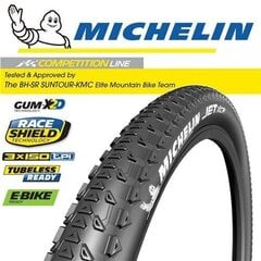 Велошина MICHELIN JET XCR TL READY 29X2.10 (54-622), 560 г цена и информация | Покрышки, шины для велосипеда | kaup24.ee