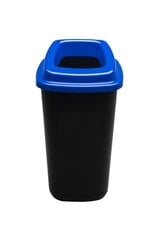 Черный мусорный бак с синей открытой крышкой, 28 л цена и информация | Мусорные баки | kaup24.ee