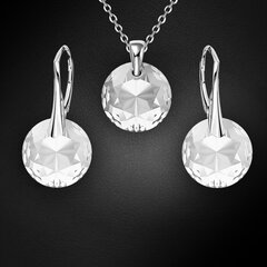 Серебряный комплект «Марианна» с кристаллами Swarovski™ цена и информация | Комплект украшений Inca Сердце Единорог (5 pcs) | kaup24.ee