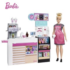 Игровой набор Barbie "Магазин-кафе" с куклой цена и информация | Игрушки для девочек | kaup24.ee