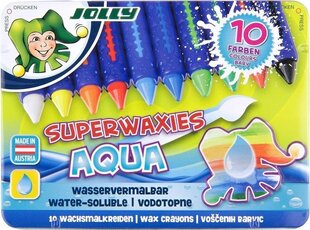 Vahakriidid Superwaxies Aqua, Jolly, 10 värvi hind ja info | Kunstitarbed, voolimise tarvikud | kaup24.ee