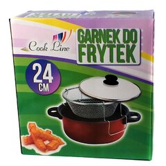 Fritüürpott CookLine, 24 cm цена и информация | Кастрюли, скороварки | kaup24.ee