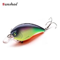 Vobler Banshee Crankbait Bass 60mm 10g VC01 Black Back, ujuv цена и информация | Воблеры, приманки, блесны | kaup24.ee