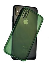 Чехол iPhone X/XS, Зелёный, Clear case цена и информация | Чехлы для телефонов | kaup24.ee