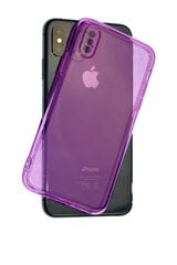Чехол iPhone X/XS, Фиолетовый, Clear case цена и информация | Чехлы для телефонов | kaup24.ee