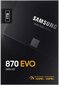 SSD|SAMSUNG|870 EVO|1TB|SATA|SATA 3.0|MLC|Write speed 530 MBytes/sec|Read speed 560 MBytes/sec|2,5"|MTBF 1500000 hours|MZ-77E1T0B/EU hind ja info | Sisemised kõvakettad (HDD, SSD, Hybrid) | kaup24.ee