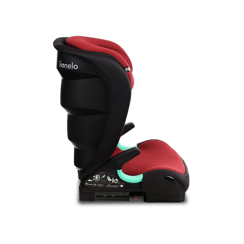 Turvatool Lionelo Neal i-Size Isofix, 15-36 kg, Red Burgundy hind ja info | Turvatoolid | kaup24.ee