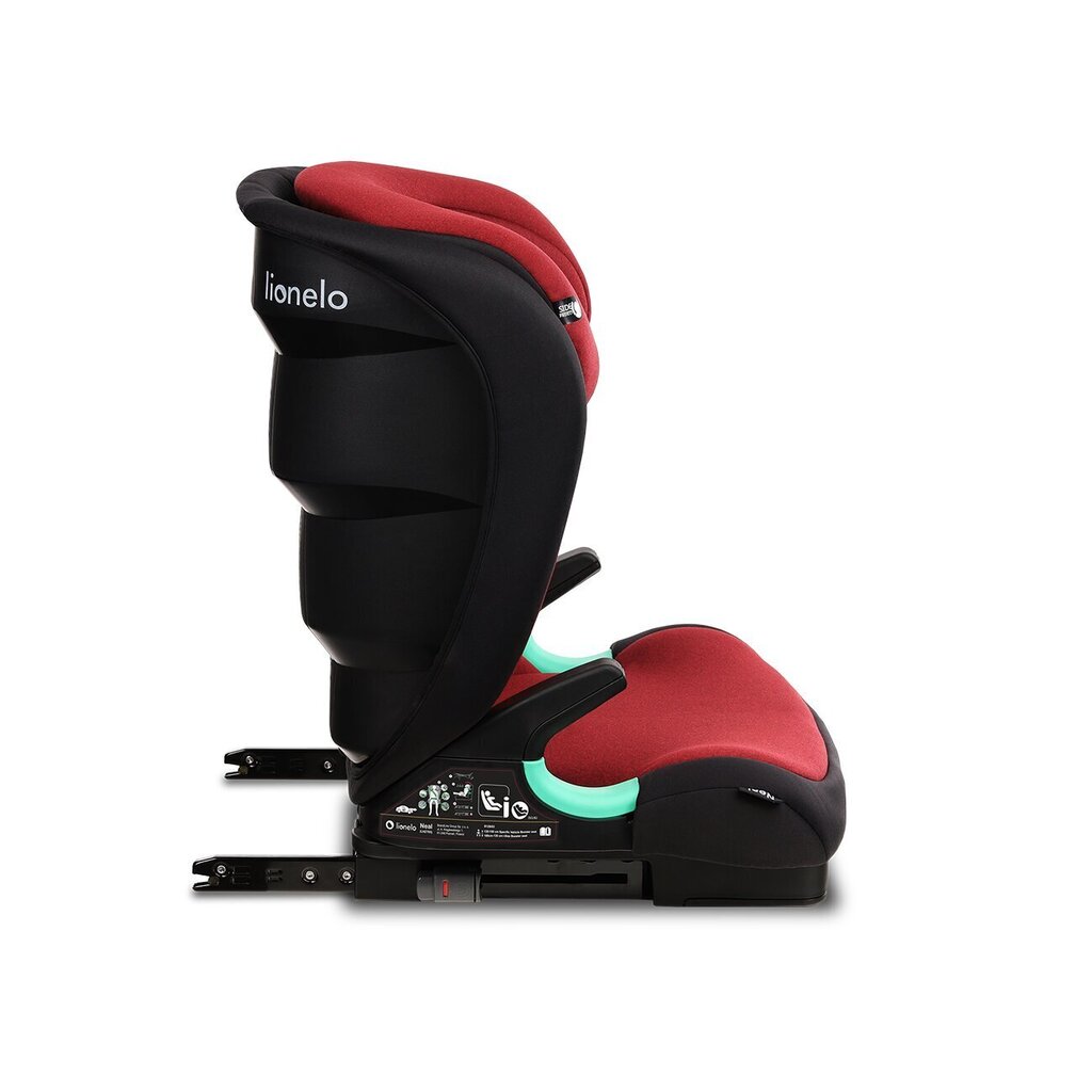 Turvatool Lionelo Neal i-Size Isofix, 15-36 kg, Red Burgundy hind ja info | Turvatoolid | kaup24.ee