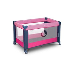 Lionelo кровать для путешествий Stefi, розовый цена и информация | Манежи для детей | kaup24.ee