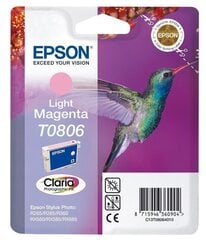 EPSON T0806 LIGHT MAGENTA INK CARTRIDGE hind ja info | Tindiprinteri kassetid | kaup24.ee