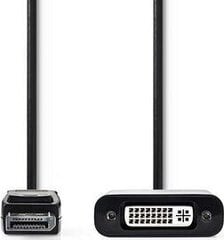 Кабель DisplayPort M - переходник DVI F, 0,2 м цена и информация | Кабели и провода | kaup24.ee