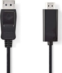 Кабель Сопло DisplayPort - сопло HDMI, пластиковый пакет, 2 м цена и информация | Кабели и провода | kaup24.ee