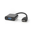 Kaabel HDMI M - VGA F + 3,5mm, 0,2 m