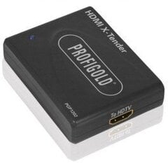 Profigold PGP1202 HDMI pikendus kuni 40 m + HDMI otsik-otsik kaabel, 1,5 m hind ja info | Kaablid ja juhtmed | kaup24.ee