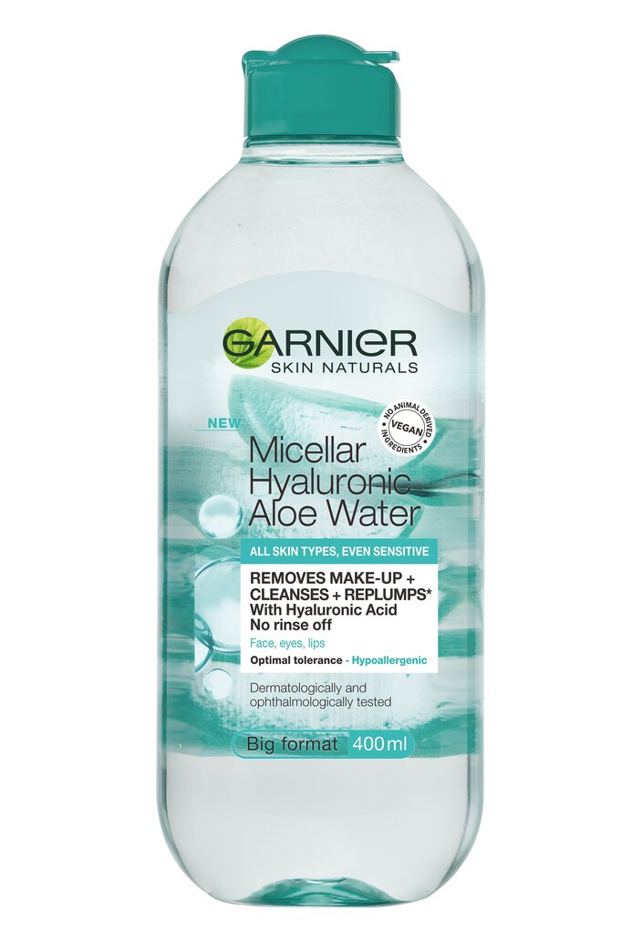 Mitsellaarvesi Garnier Hyaluronic Aloe, 400 ml hind ja info | Näopuhastusvahendid | kaup24.ee