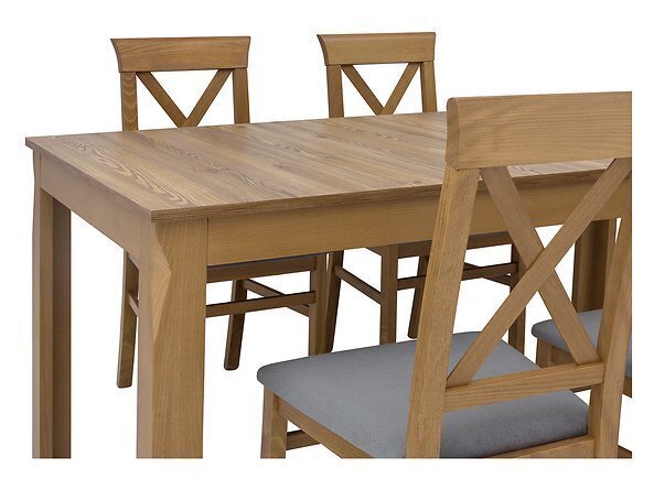2 tooli komplekt BRW Bergen, pruun/hall hind ja info | Söögilaua toolid, köögitoolid | kaup24.ee