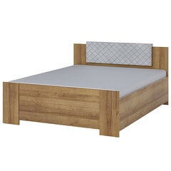 Кровать Selsey Rinker 160x200см, коричневая/белая цена и информация | Кровати | kaup24.ee