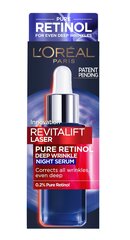 Ночная сыворотка с чистым ретинолом L'Oreal Paris Revitalift Laser, 30 мл цена и информация | Сыворотки для лица, масла | kaup24.ee