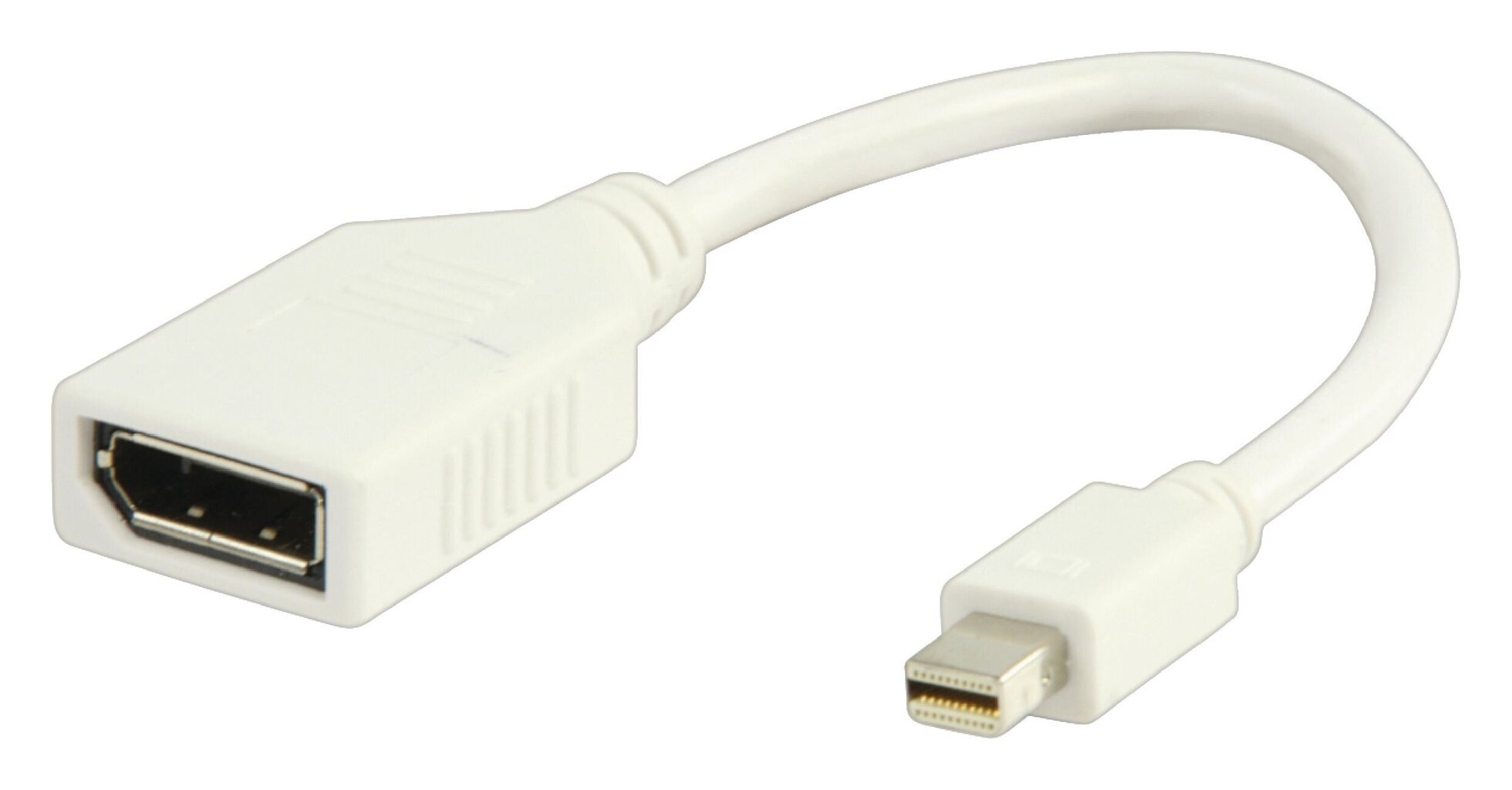 Valueline Mini DisplayPort - DisplayPort adapter, 0,20m, valge цена и информация | USB jagajad, adapterid | kaup24.ee