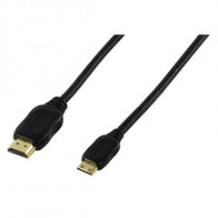 Valueline mini HDMI otsik - HDMI otsik, must, 0,75 m hind ja info | Kaablid ja juhtmed | kaup24.ee