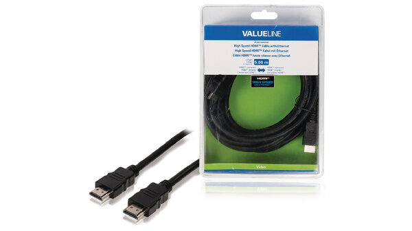 Videokaabel HDMI A otsik - otsik 1.4, 5 m цена и информация | Kaablid ja juhtmed | kaup24.ee