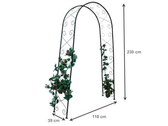 Garden Line metallist kaar taimedele, 110x39x230 cm цена и информация | Vaasid, alused, redelid lilledele | kaup24.ee