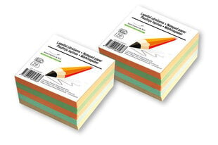 Листочки для заметок, 80x80 мм, 500 шт., цветные цена и информация | Тетради и бумажные товары | kaup24.ee