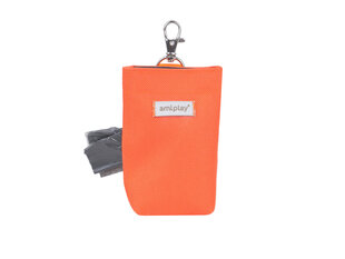 Футляр Amiplay для мешков для экскрементов Samba Orange цена и информация | Средства по уходу за животными | kaup24.ee