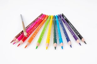 Цветные карандаши с точилкой Colorino Disney Star Wars, треугольные, 12 шт./13 цветов цена и информация | Принадлежности для рисования, лепки | kaup24.ee