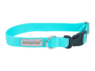 Amiplay регулируемый ошейник Samba, L, Turquoise цена и информация | Ошейники, подтяжки для собак | kaup24.ee