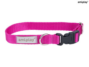 Amiplay reguleeritav kaelarihm Samba, XL, Pink hind ja info | Kaelarihmad ja traksid koertele | kaup24.ee