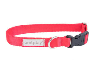 Amiplay reguleeritav kaelarihm Samba, S, Red hind ja info | Kaelarihmad ja traksid koertele | kaup24.ee
