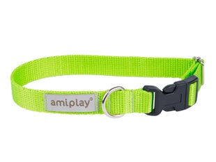 Amiplay регулируемый ошейник Samba, M, Green цена и информация | Ошейники, подтяжки для собак | kaup24.ee