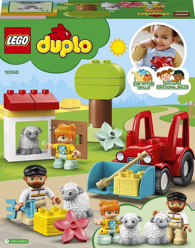 10950 LEGO® DUPLO Põllutraktor цена и информация | Klotsid ja konstruktorid | kaup24.ee