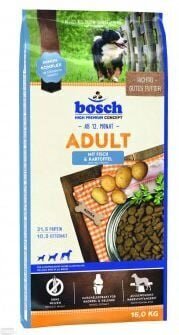 Koeratoit Bosch Adult Fish & Potato (kala ja kartuliga) 15kg + 3kg цена и информация | Kuivtoit koertele | kaup24.ee