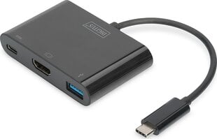 USB-adapter Digitus DIGITUS Adaptador multipuerto USB Type-C™ HDMI, 3 puertos цена и информация | Адаптеры и USB-hub | kaup24.ee