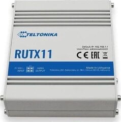 Teltonika Industrial Router 4G LTE Cat6 DualSIM RUTX11 867 Mbit hind ja info | Ruuterid | kaup24.ee