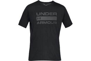 Спортивная мужская футболка Under Armour team issue wordmark, черная цена и информация | Мужская спортивная одежда | kaup24.ee