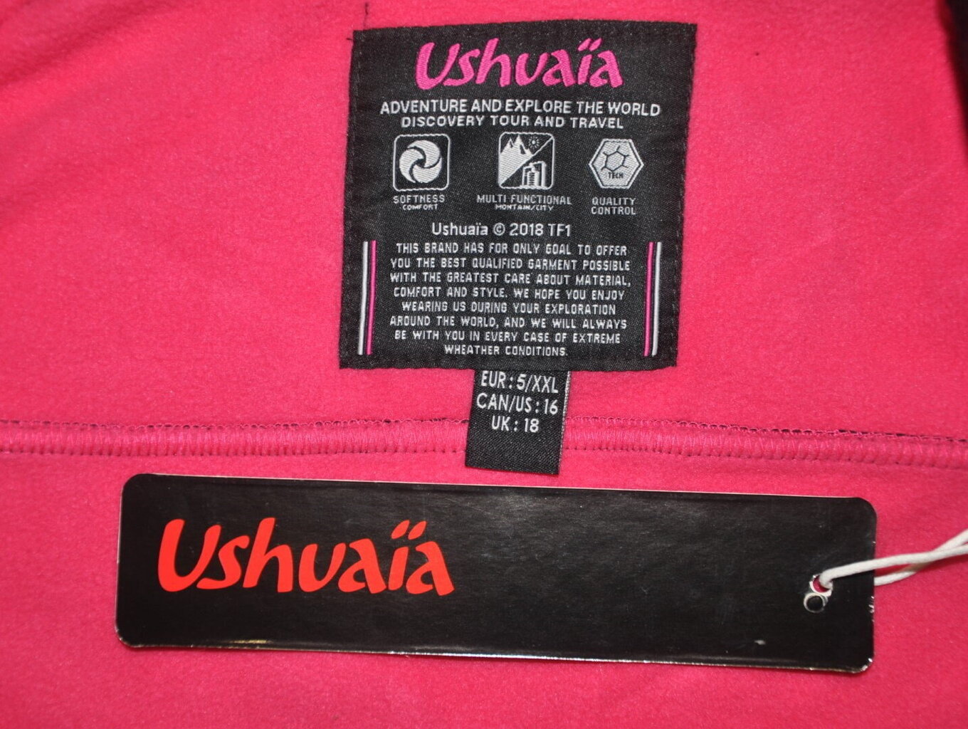 Naiste jope Ushuaia Realiste Lady Black / Flashy pink UIA 007 hind ja info | Naiste joped ja parkad | kaup24.ee