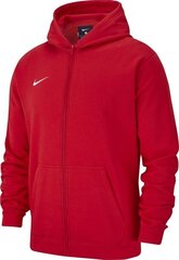 Poiste dressipluus Nike Team Club 19 Full-Zip Fleece Hoodie 147 cm (AJ1458 657) цена и информация | Свитеры, жилетки, пиджаки для мальчиков | kaup24.ee