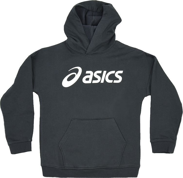 Laste dressipluus Asics Graphic Hoodie Jr 2034A207-001 M, must цена и информация | Poiste kampsunid, vestid ja jakid | kaup24.ee