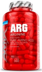 Arginiin 360 kapslit hind ja info | Vitamiinid, toidulisandid, preparaadid tervise heaoluks | kaup24.ee