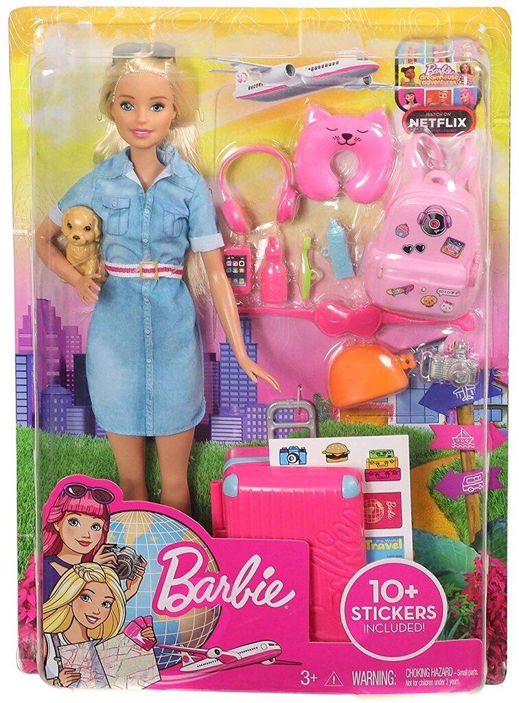 Nukk Barbie reisija Dreamhouse Adventures, FWV25 hind ja info | Tüdrukute mänguasjad | kaup24.ee