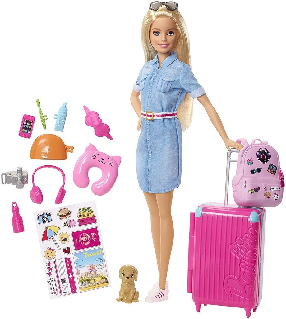 Nukk Barbie reisija Dreamhouse Adventures, FWV25 цена и информация | Tüdrukute mänguasjad | kaup24.ee