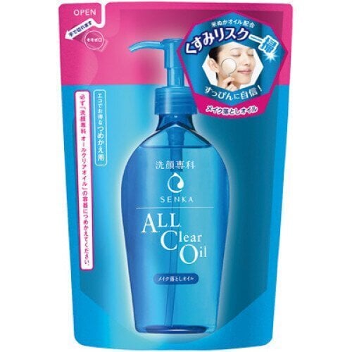 Shiseido ''Senka All Clear Oil" meigieemaldusõli hüaluroonhappega, täitepakend 180ml цена и информация | Näoõlid, seerumid | kaup24.ee