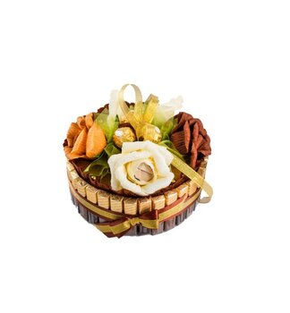 Торт из сладостей Королевский Вкусные цветы цена и информация | Сладости | kaup24.ee