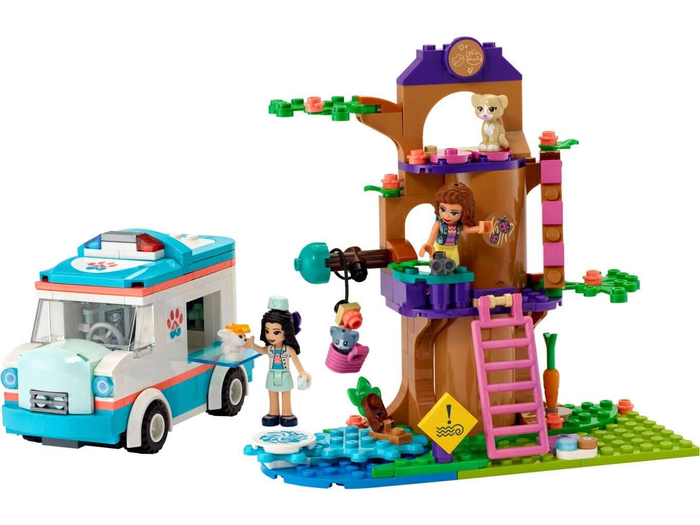 41445 LEGO® Friends Loomakliiniku kiirabiauto цена и информация | Klotsid ja konstruktorid | kaup24.ee