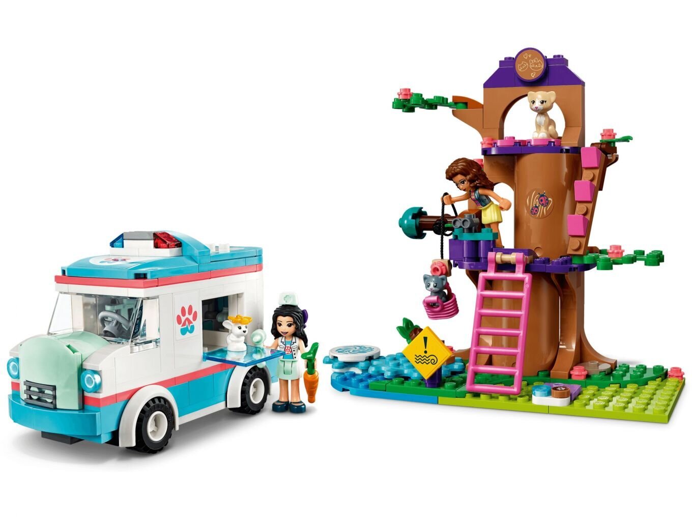 41445 LEGO® Friends Loomakliiniku kiirabiauto цена и информация | Klotsid ja konstruktorid | kaup24.ee